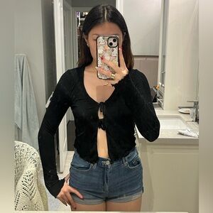 GARAGE black tie top